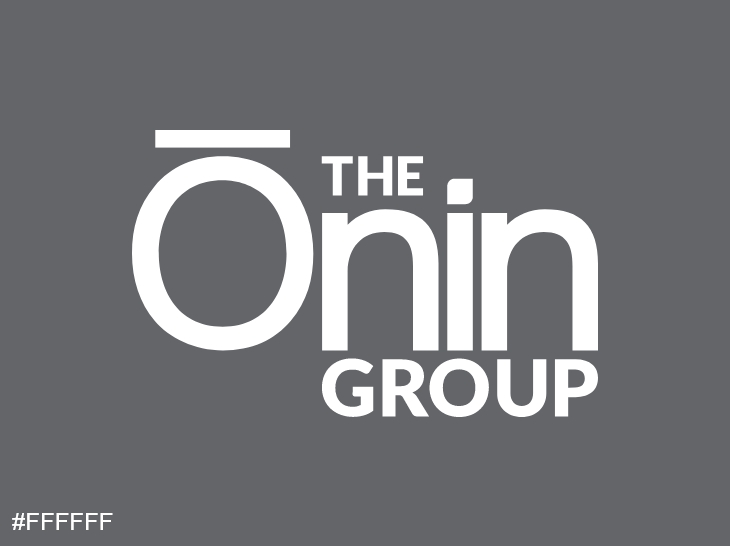 Onin Group primary logo on dark background