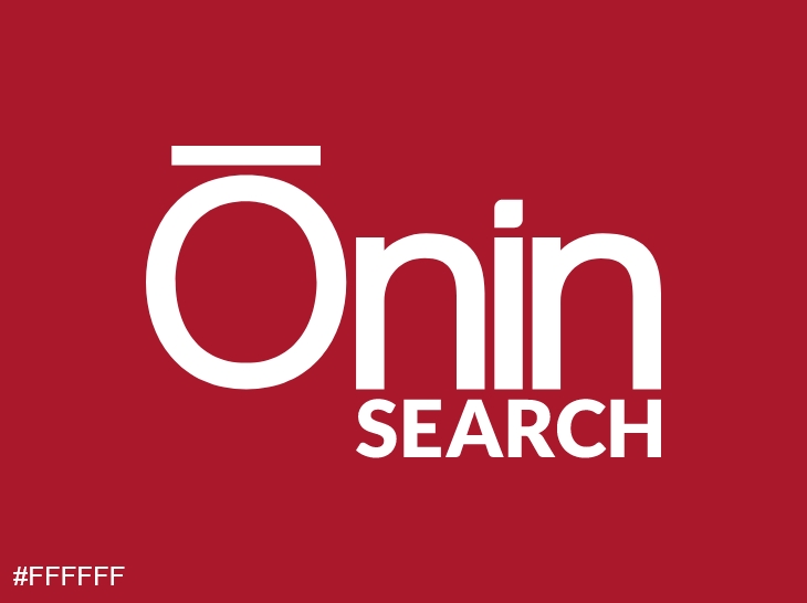 Onin Search logo on dark background