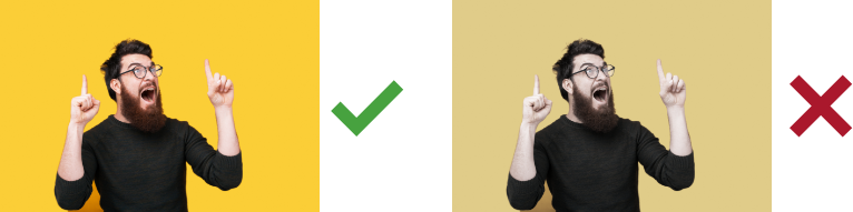 Image guidelines - Color contrast on images
